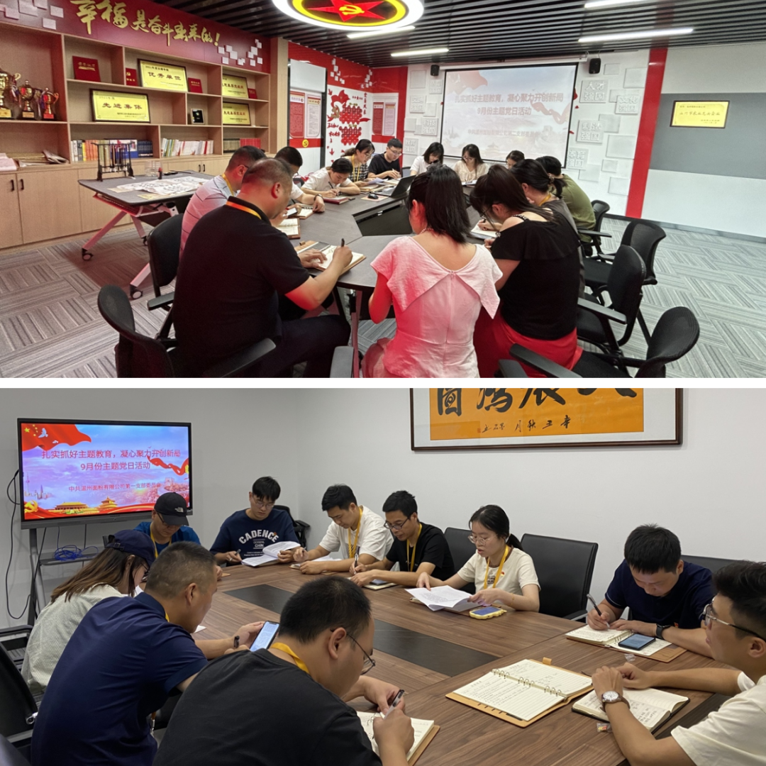 扎實(shí)抓好主題教育，凝心聚力開(kāi)創(chuàng)新局丨面粉公司開(kāi)展9月份主題黨日活動(dòng)