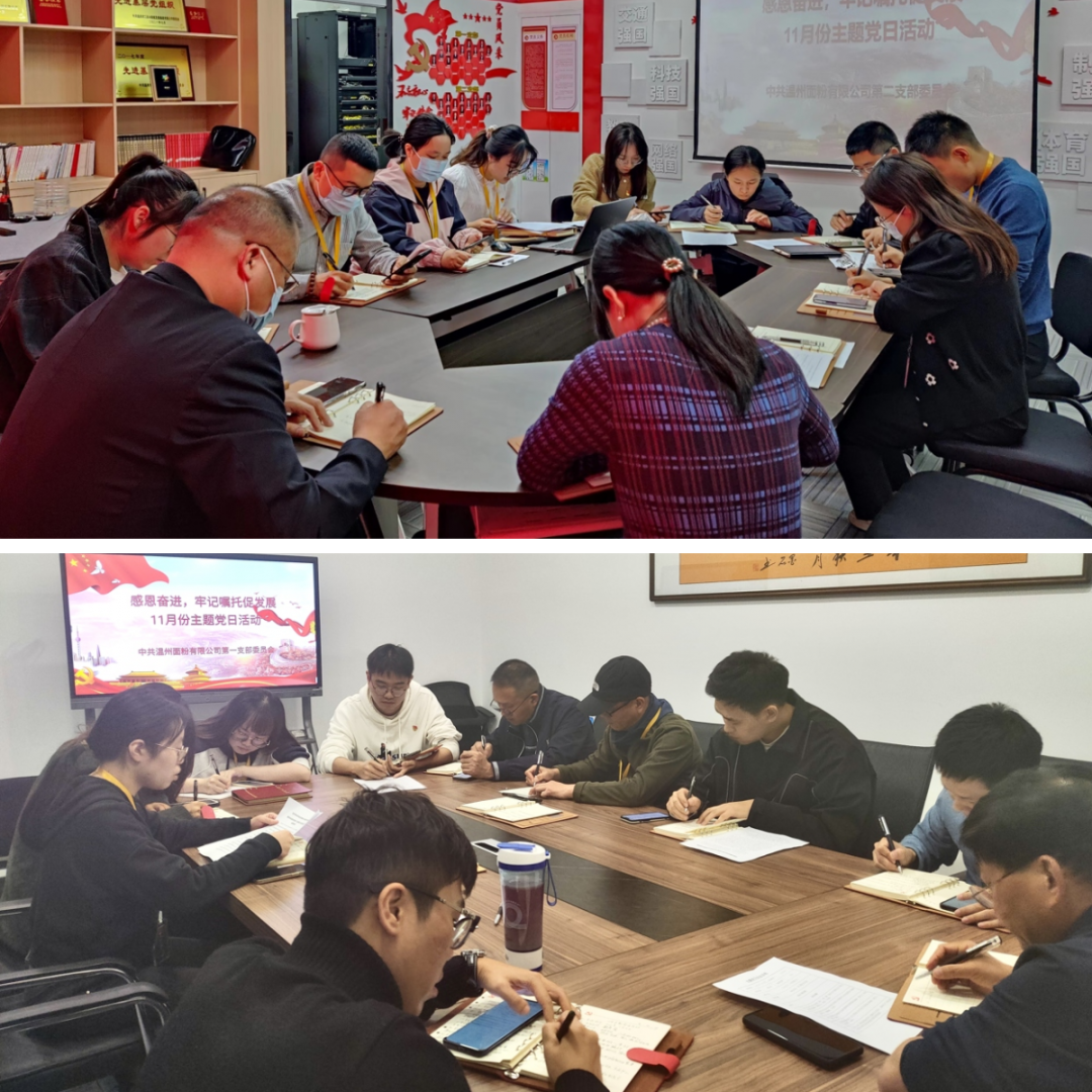 感恩奮進(jìn)，牢記囑托促發(fā)展丨面粉公司開(kāi)展11月份主題黨日活動(dòng)
